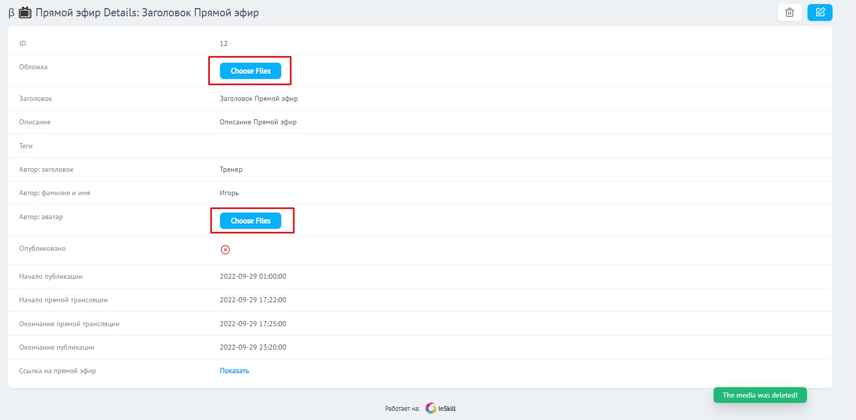 📺 Прямые эфиры